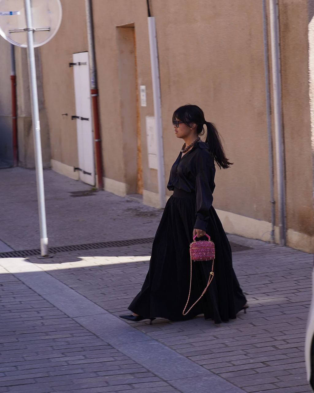 Jupe longue unie noire