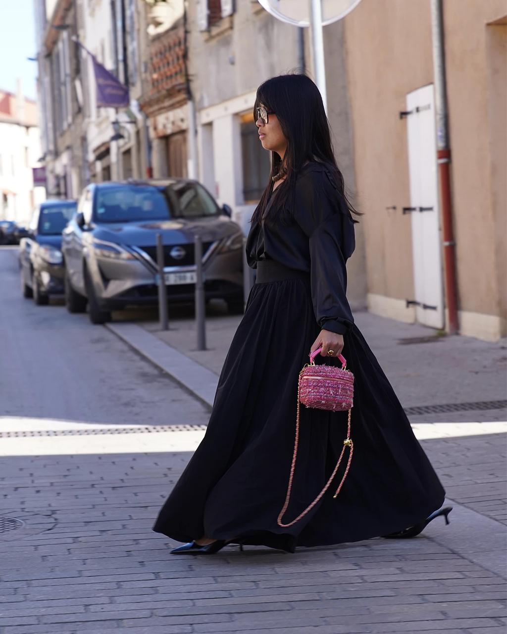 Jupe longue unie noire