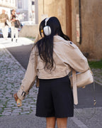Trench court beige - Femme