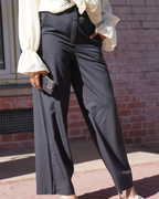 Pantalon chic large noir
